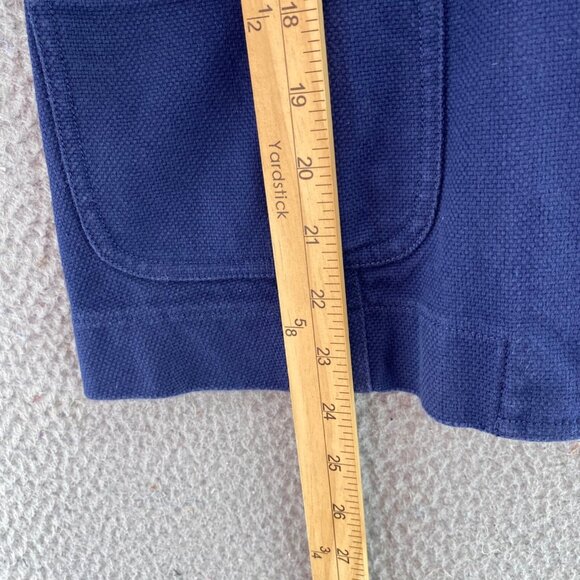 Eileen Fisher Blazer Womens Medium Navy Button Up Pockets Office Career Casual - Picture 9 of 10